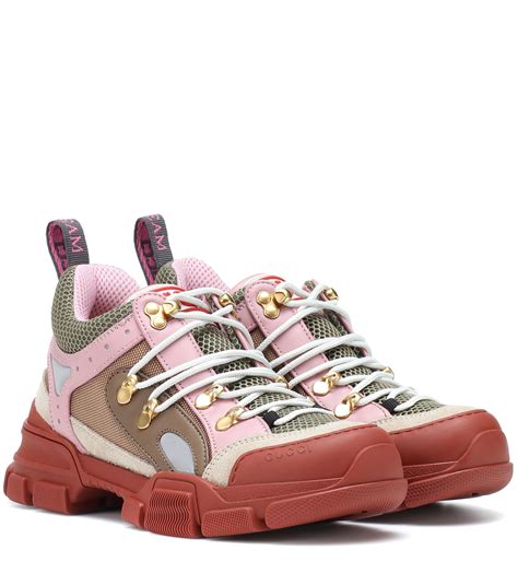 gucci flashtrek pink boots|flashtrek Gucci sneakers with swimsuit.